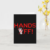 Hands Off Protest Resist Karte (Gelbe Blume)