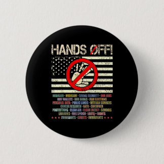Hands Off Protest Samstag, 5. April Männer Frauen Button
