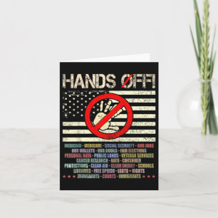 Hands Off Protest Samstag, 5. April Männer Frauen Karte