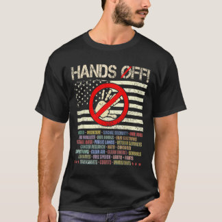Hands Off Protest Samstag, 5. April Männer Frauen T-Shirt
