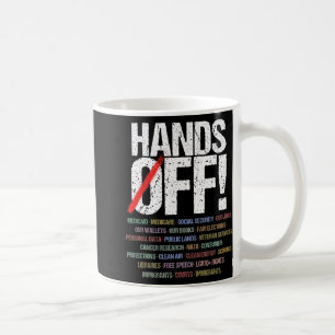 Hands Off Protest T - Shirt1.png Kaffeetasse