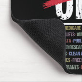 Hands Off Protest T - Shirt2.png Mousepad (Ecke)