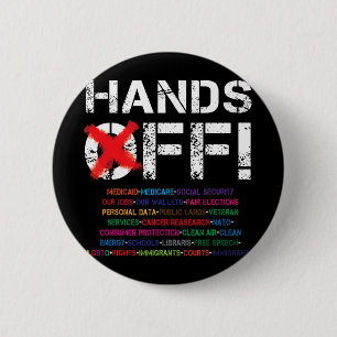 Hands Off Protest T - Shirt3.png Button
