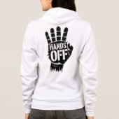 Hands Off Protest Vote Rights Healthcare Education Hoodie (Rückseite)