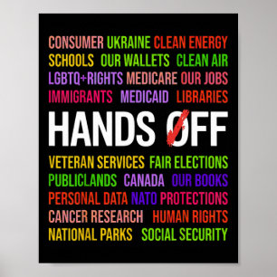 Hands Off T - Shirt.png Poster