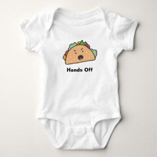 Hands Off The Angry Taco Anpassbar Baby Strampler