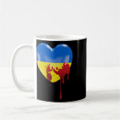 Hands Off Ukraine Bei Ukrainischer Demonstration G Kaffeetasse (Links)