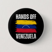 Hands Off Venezuela Button (Vorderseite)