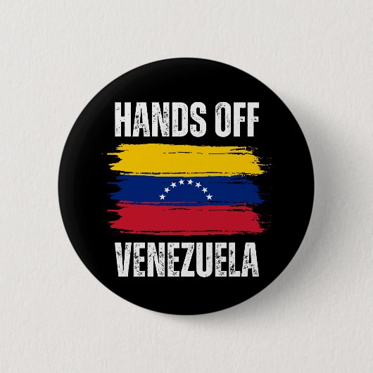 Hands Off Venezuela Button (Vorderseite)
