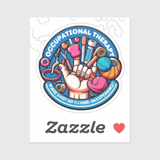 Hands-On-Therapie - Arbeitstherapie Aufkleber (Blatt)