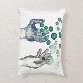 Hands Outstretched with Golden Globes Dekokissen