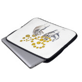 Hands Outstretched with Golden Globes Laptopschutzhülle (Vorne Knopf)