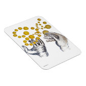 Hands Outstretched with Golden Globes Magnet (Rechte Seite)