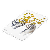 Hands Outstretched with Golden Globes Magnet (Linke Seite)