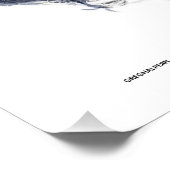 Hands Outstretched with Golden Globes Poster (Ecke)