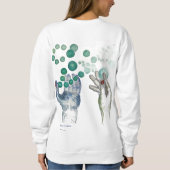 Hands Outstretched with Golden Globes Sweatshirt (Rückseite)