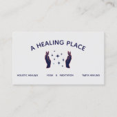 Hands Reiki Master Energy Worker Visitenkarte (Vorderseite)