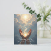 Hands Set des Souls kostenlos, Ruhe, Condolence Ca Postkarte (Stehend Vorderseite)