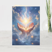Hands Set the Soul Free, Condolence Card Karte (Rückseite)