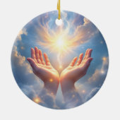 Hands Set the Soul Free, sympathy  Keramik Ornament (Hinten)