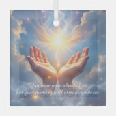 Hands Set the Soul Free, sympathy  Ornament Aus Glas (Vorderseite)