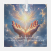 Hands Set the Soul Free, sympathy  Ornament Aus Glas (Rückseite)