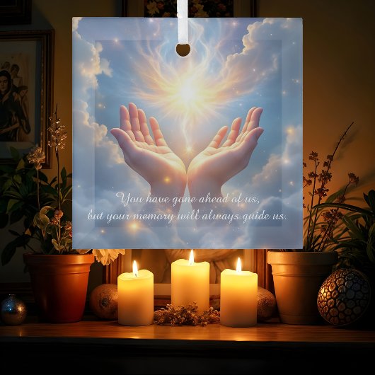 Hands Set the Soul Free, sympathy  Ornament Aus Glas