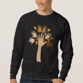 Hands Skin Tone Cool Black History Month African A Sweatshirt (Vorderseite)