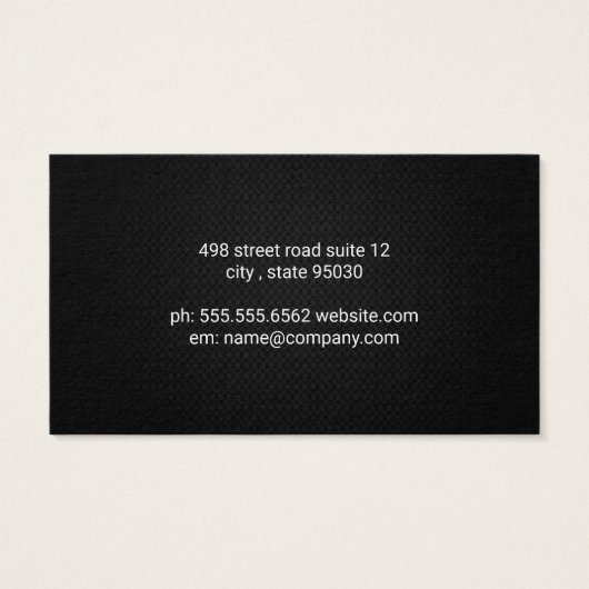 Hands- und Herzsymbol | Schwarzer Meshhintergrund (Rückseite)