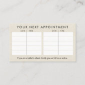 Hands Yin Yang Shiatsu Ernennung Visitenkarte (Rückseite)