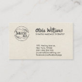 Hands Yin Yang Shiatsu Ernennung Visitenkarte (Vorderseite)