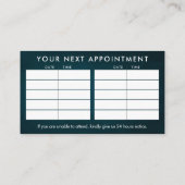 Hands Yin Yang Shiatsu Ernennung Visitenkarte (Rückseite)