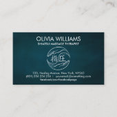 Hands Yin Yang Shiatsu Ernennung Visitenkarte (Vorderseite)