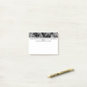 Hands zum symbolischen Erkennen in Monochrome Post-it Klebezettel (Auf Schreibtisch)