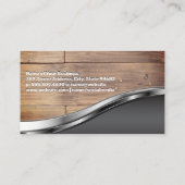 Handsäge | Holzkappen | Metallveredelung Visitenkarte (Rückseite)