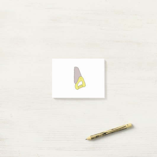 Handsäge Post-it Klebezettel (Auf Schreibtisch)