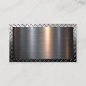 HandsägeLogo | Metallic Business Ca Visitenkarte (Rückseite)