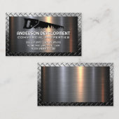 HandsägeLogo | Metallic Business Ca Visitenkarte (Vorne/Hinten)