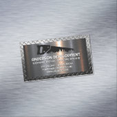 HandsägeLogo | Metallisch Magnetische Visitenkarte (Beispiel)