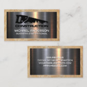 Handsägeplatz-Logo | Metall- und Holzbau Visitenkarte (Vorne/Hinten)