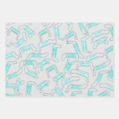 Handsanitizer Gel Flaschen Wasserfarbe Geschenkpapier Set (Vorderseite 2)