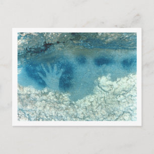 Handschablone aus dem oberen Teil des Gepunkteten Postkarte