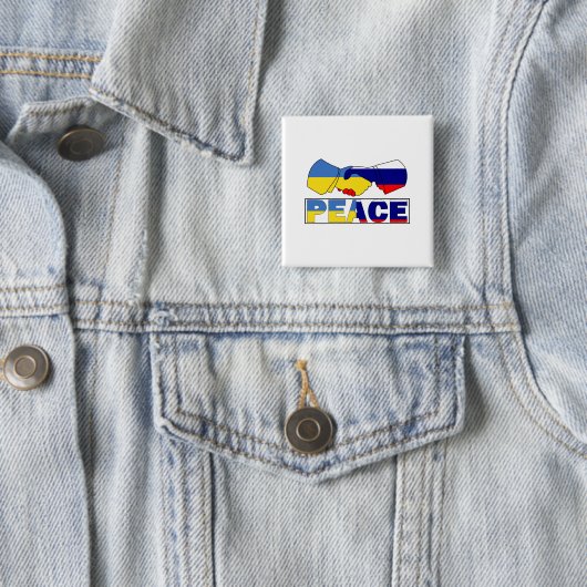 Handschake des Friedens, ukrainische Flagge für Ru Button (Beispiel)