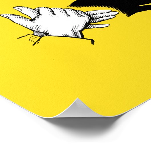 Handschatten Poster (Ecke)