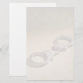 Handschellen Briefpapier (Vorne/Hinten)