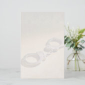 Handschellen Briefpapier (Stehend Vorderseite)