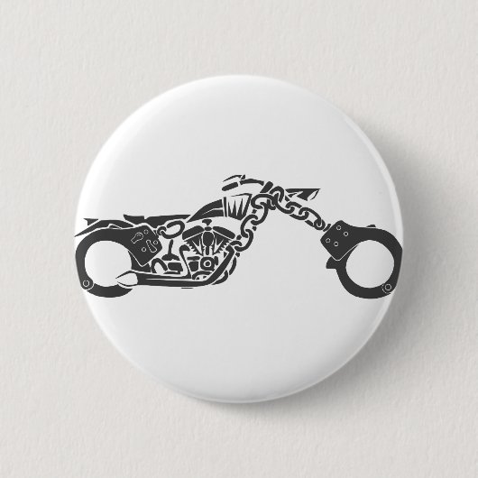Handschellen-Choppermotorrad Button (Vorderseite)