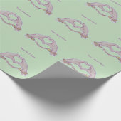 Handschellen des Herzens Geschenkpapier (Ecke)