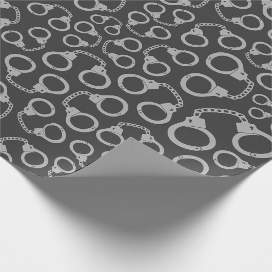 Handschellen Geschenkpapier (Ecke)