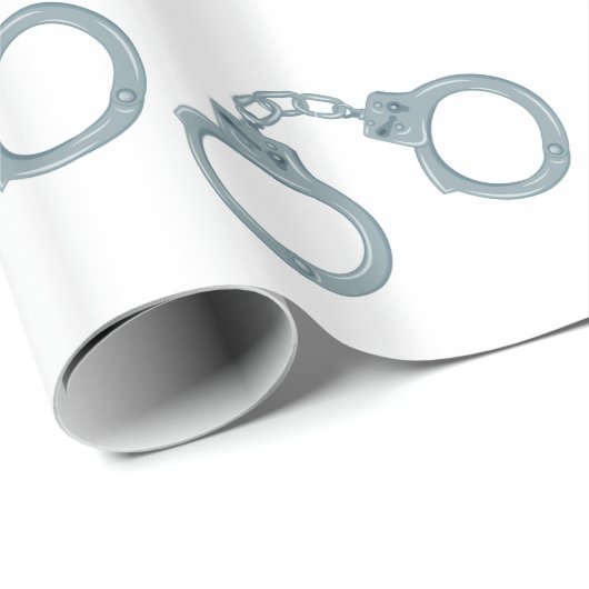 Handschellen Geschenkpapier (Rolleneckpunkt)